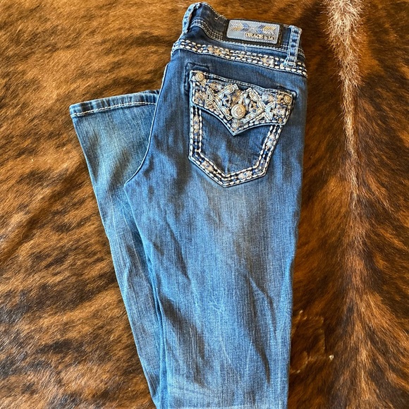 GRACE IN L.A. JEANS WITH BLUE STITCHING (Size 27) - Picture 1 of 7